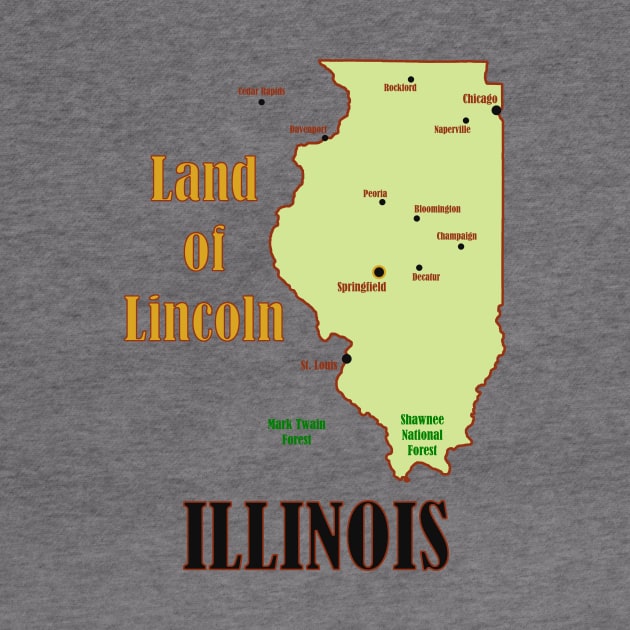 Illinois State Map by Pr0metheus